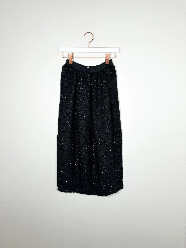 CO|TE - Deva Skirt - Black zip skirt side