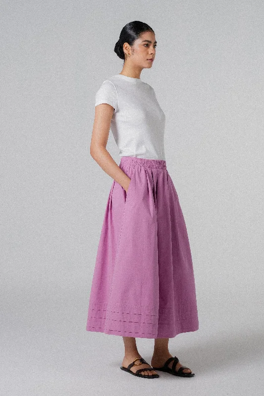 The City Skirt in Berry cashmere skirt soft