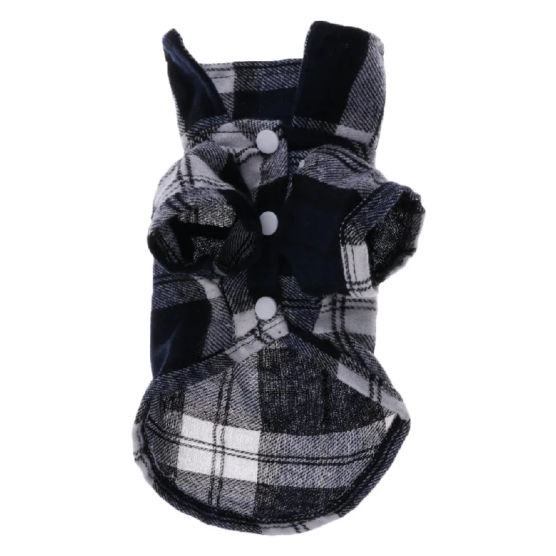 Maxbell Maxbell Pet Dog Blue Plaid Pattern T-Shirt Lapel Coat Jacket Clothes Apparel Tops-XS Wool Jacket Cashmere Jacket Tweed Jacket Maxbell Maxbell Pet Dog Blue Plaid Pattern T-Shirt Lapel Coat Jacket Clothes Apparel Tops-XS Wool Jacket Cashmere Jacket Tweed Jacket