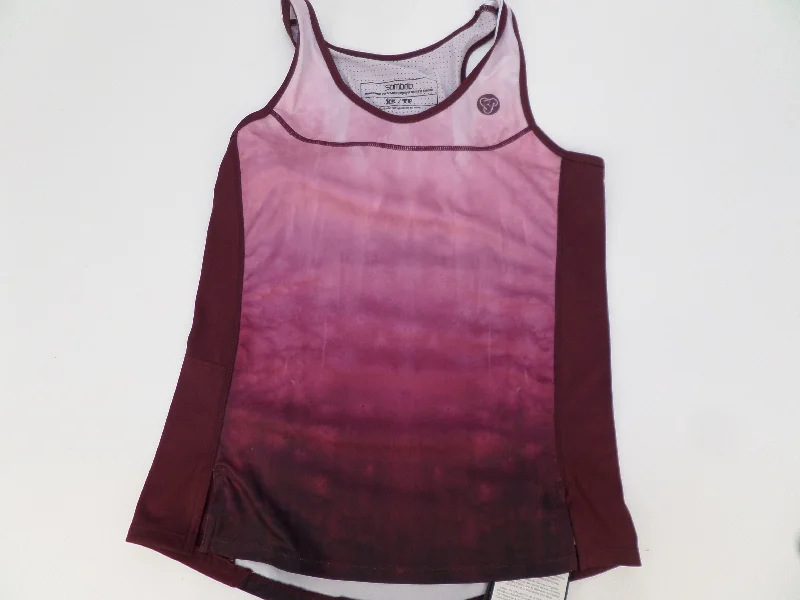 Sombrio Rise N' Climb Cycling Tank Top Women Purple ivory tank top
