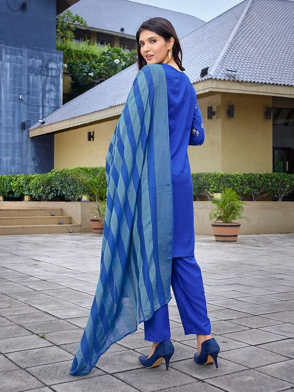 Women's Viscose Solid Flared Kurta Pant With Dupatta - Malishka Export Trendy High-Waist Trousers Women's Viscose Solid Flared Kurta Pant With Dupatta - Malishka Export Trendy High-Waist Trousers