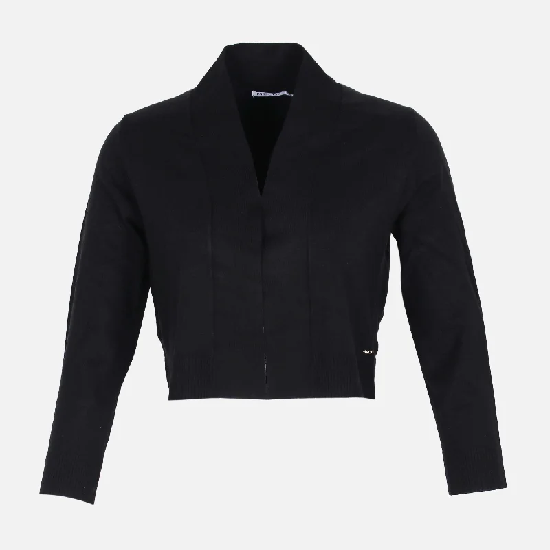 WOMEN FRONT OPEN CARDIGAN Terry Blend Velvet Blend Canvas Blend