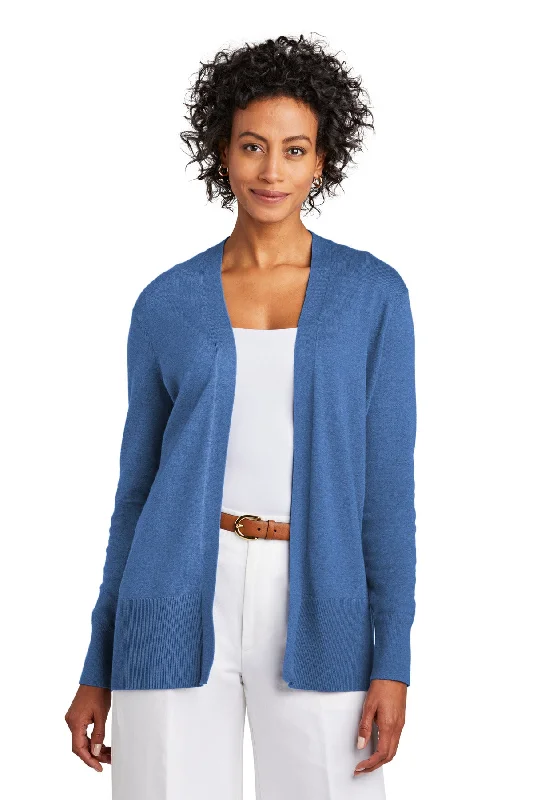Brooks Brothers Women's Cotton Stretch Long Cardigan Sweater Sequined Glittery Shiny