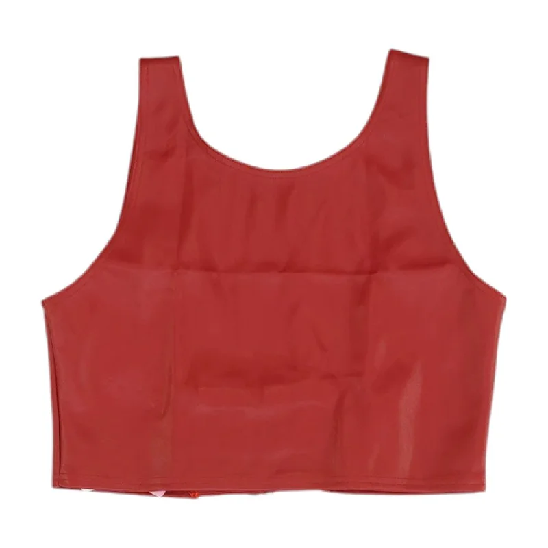 Red Solid Tank sage tank top