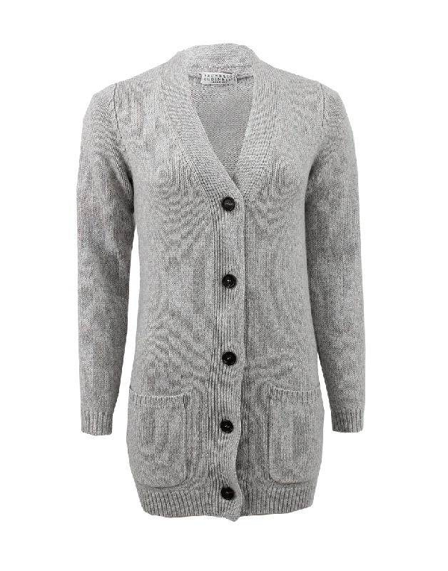 Dynamic Paillette Long Cardigan Fitted Slim Tailored