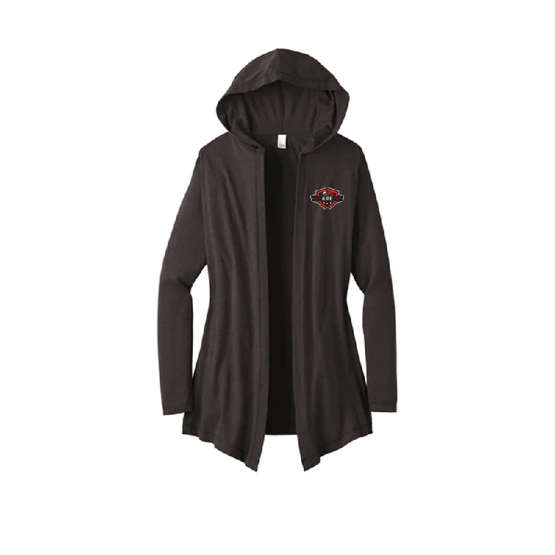 DT156 District Women's Perfect Tri Hooded Cardigan Boxy Cardigan Fitted Cardigan A-Line DT156 District Women's Perfect Tri Hooded Cardigan Boxy Cardigan Fitted Cardigan A-Line