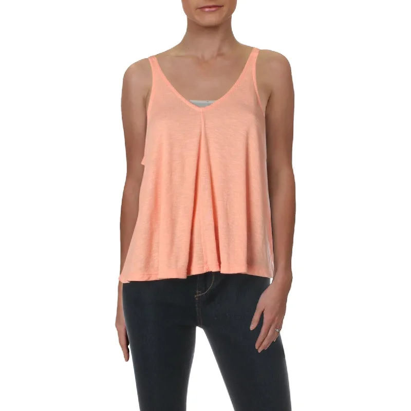 Intimately Free People Womens Dani V-Neck Sleeveless Tank Top flexible tank top