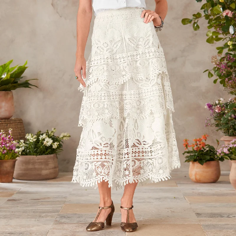 Alucina Skirt ruffled skirt detail