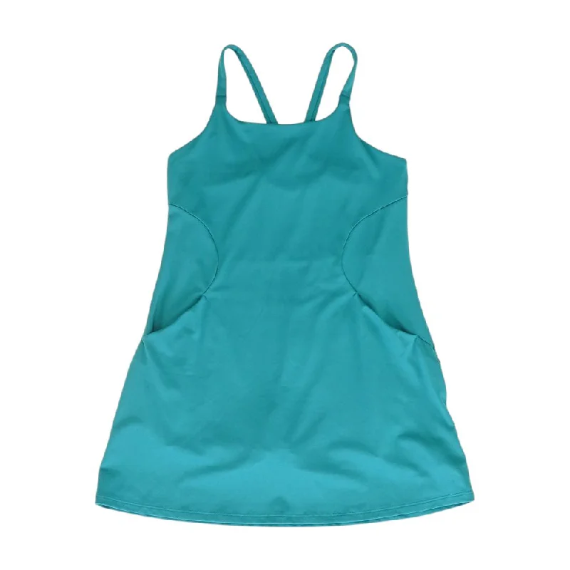 Green Solid Active Tank spandex blend tank