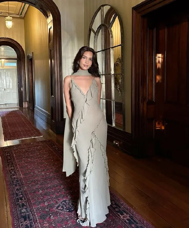Elegant Spaghetti Straps V Neck Mermaid Long Evening Party Dress, DP4473 Tunics Cozy soft Elegant Spaghetti Straps V Neck Mermaid Long Evening Party Dress, DP4473 Tunics Cozy soft