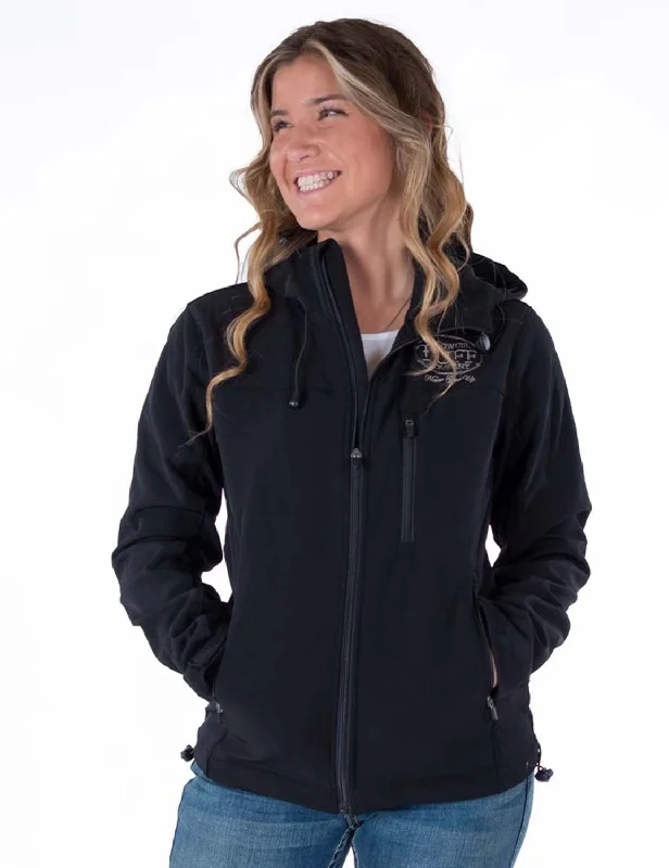 Cowgirl Tuff Womens Stretch Black Nylon Softshell Jacket Striped Jacket Polka Dot Jacket Floral Jacket Cowgirl Tuff Womens Stretch Black Nylon Softshell Jacket Striped Jacket Polka Dot Jacket Floral Jacket
