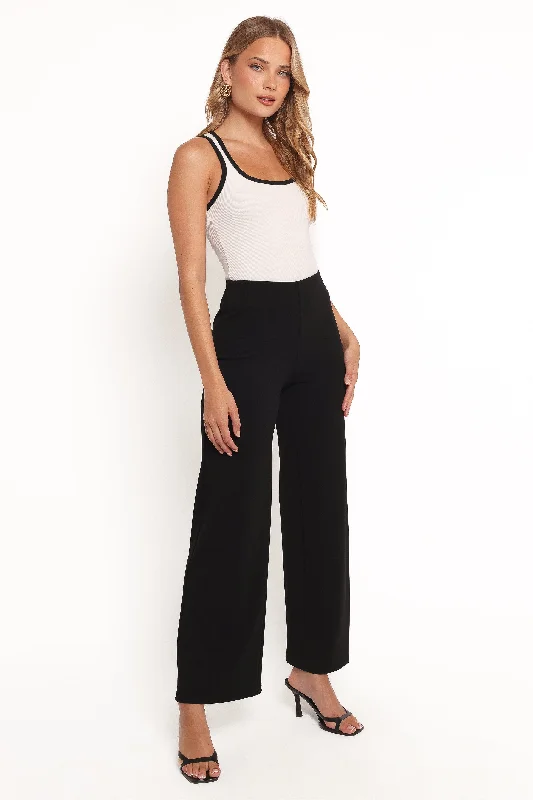 Colette Pants - Black High-Waist Jeans