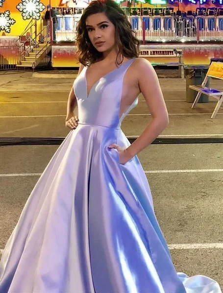 Princess Prom Dress, V Neck Party Dress, Purple Long Prom Dress cg2804 Tunics stripes playful Princess Prom Dress, V Neck Party Dress, Purple Long Prom Dress cg2804 Tunics stripes playful