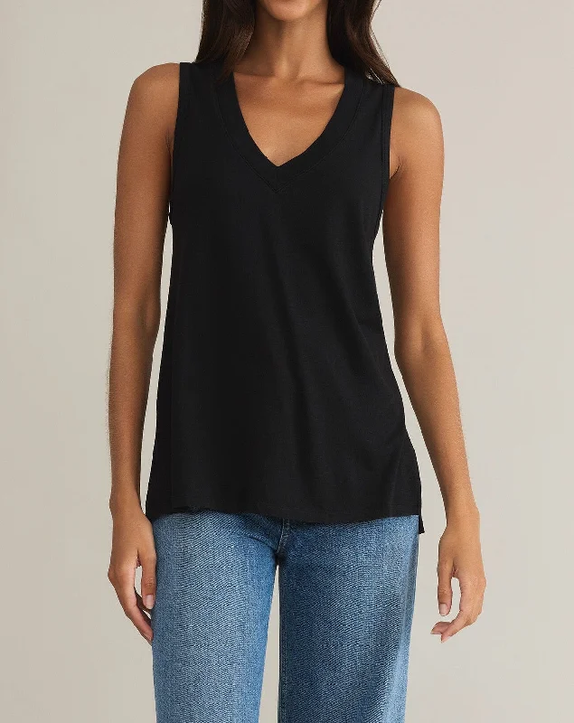 Californian Tank | Black cute tank top
