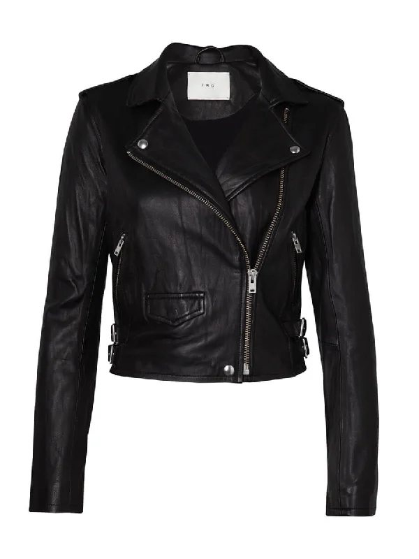Ashville Leather Moto Jacket Satin Jacket Silk Jacket Chiffon Jacket