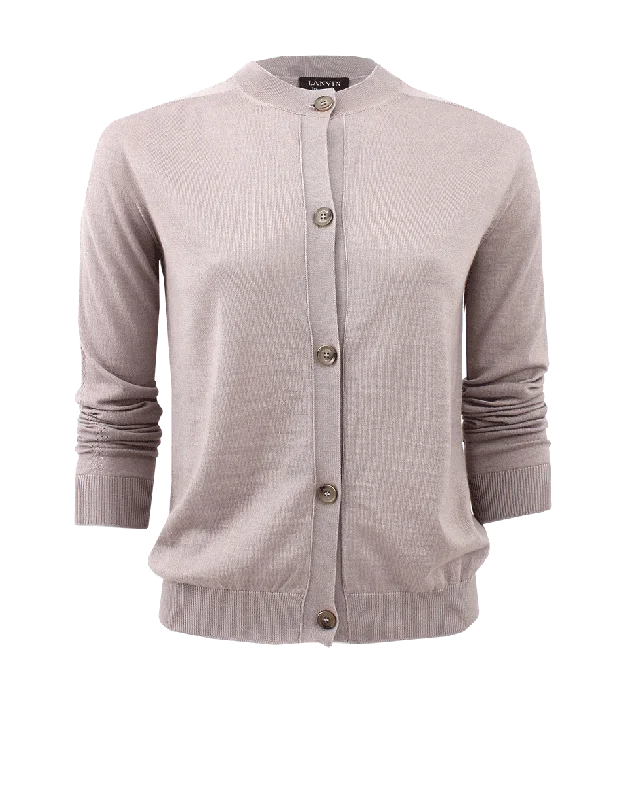 Button Up Short Cardigan Zippered Front Buttoned Front Snap Front