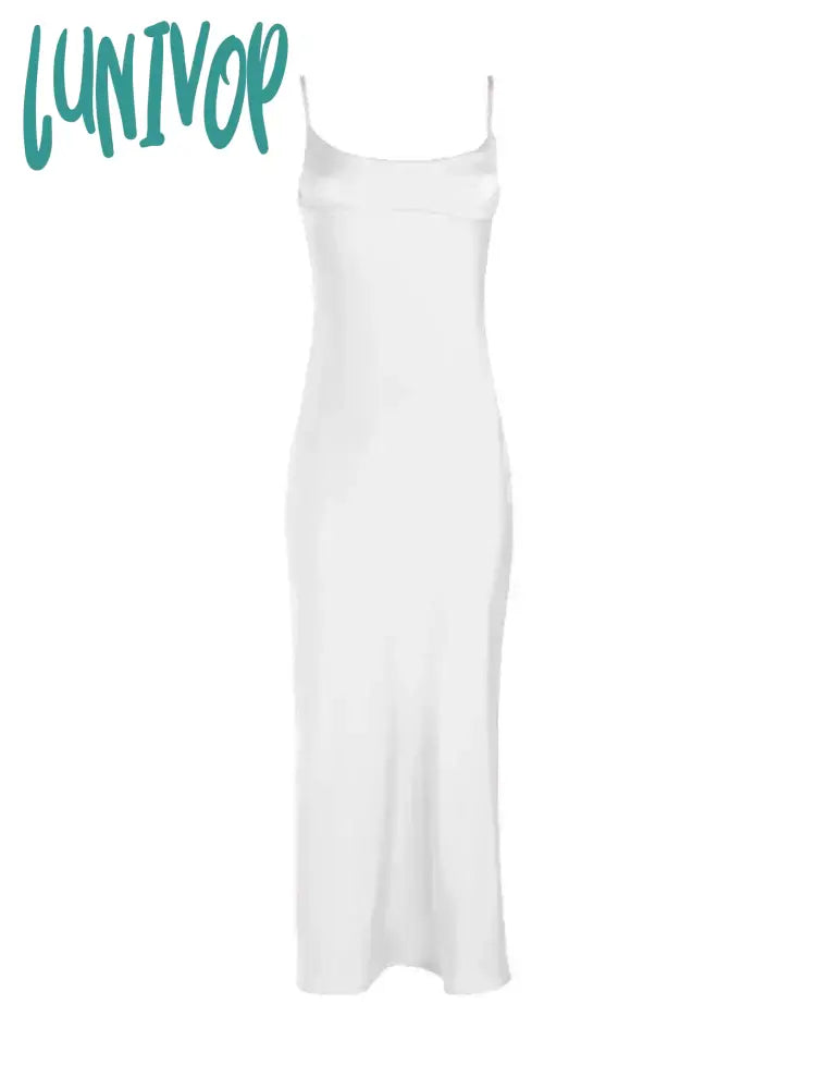 white midi dress