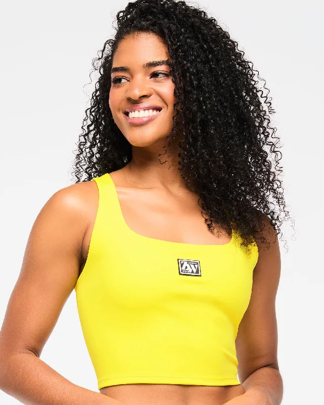 Zumba Haus Square Neck Crop Tank turquoise tank top