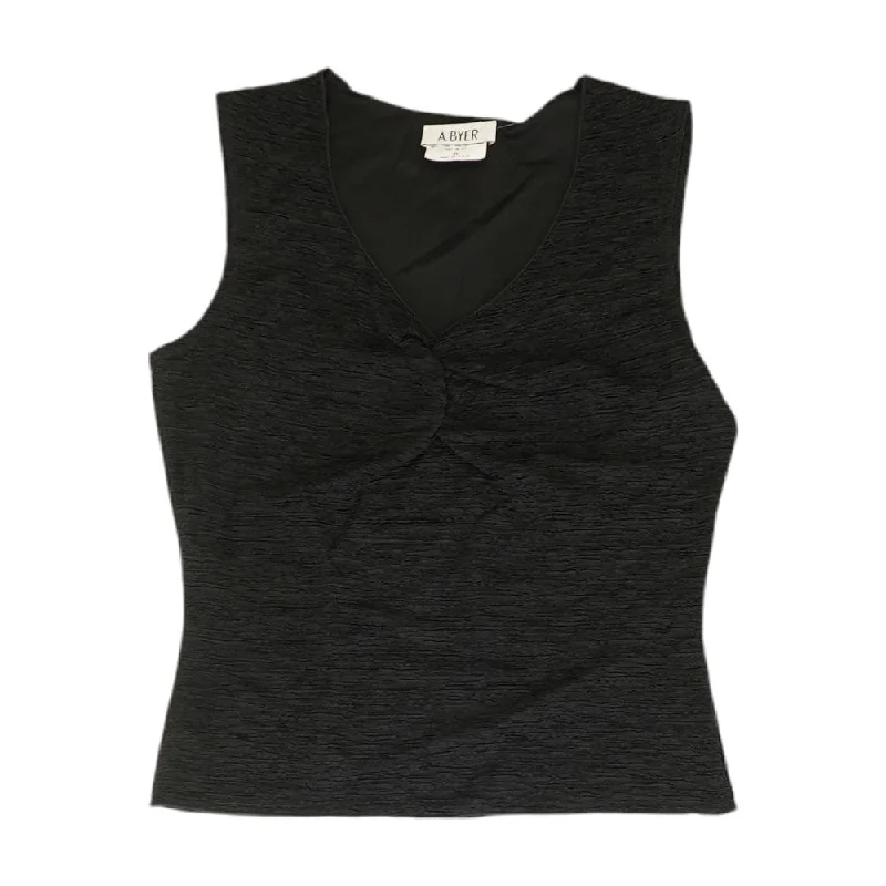 Black Solid Tank vibrant tank top