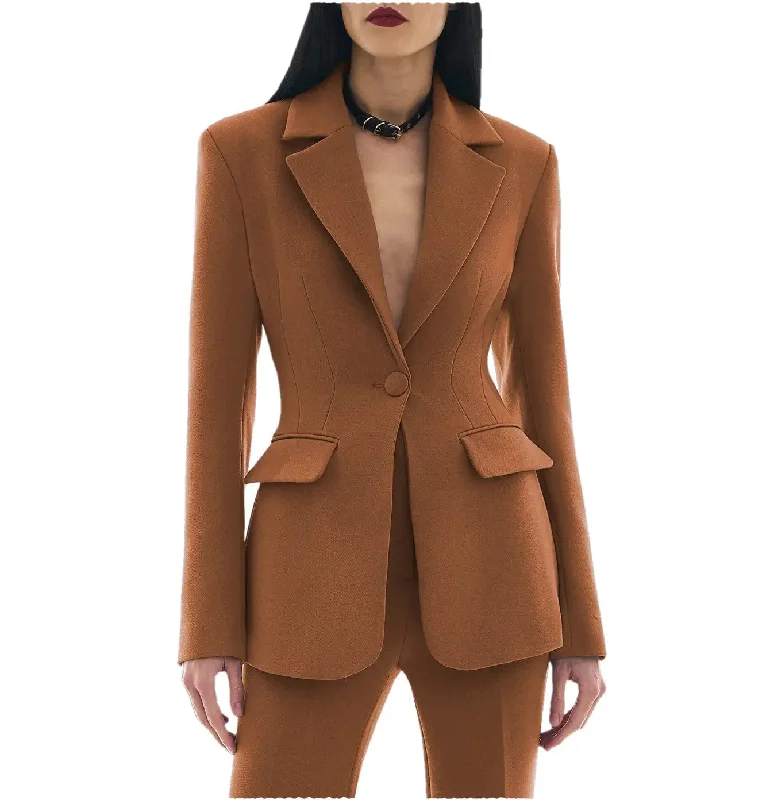 2 Pieces Single Buttons Notch Lapel Women Suit(Blazer+Pants) Comfortable Jogging Pants 2 Pieces Single Buttons Notch Lapel Women Suit(Blazer+Pants) Comfortable Jogging Pants