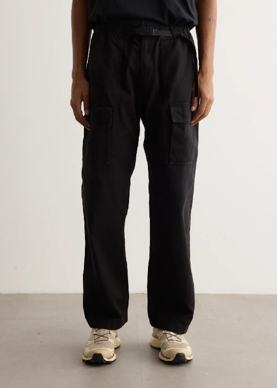 Front Cargo Pants Sleek Black Pants