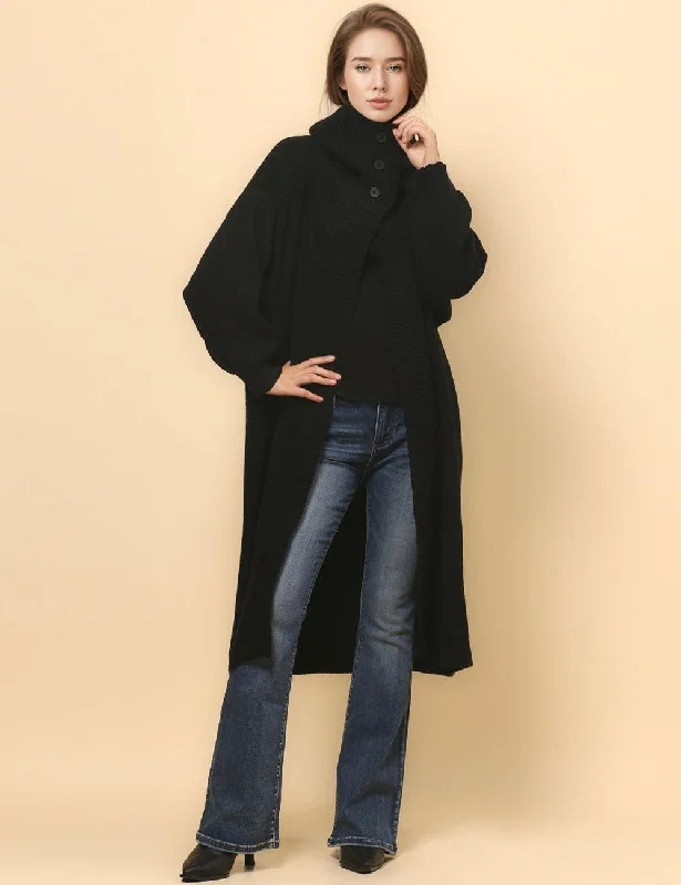 Ladies Solid Color Open Front Knit Cardigan SKT4688 Print Jacquard Patchwork