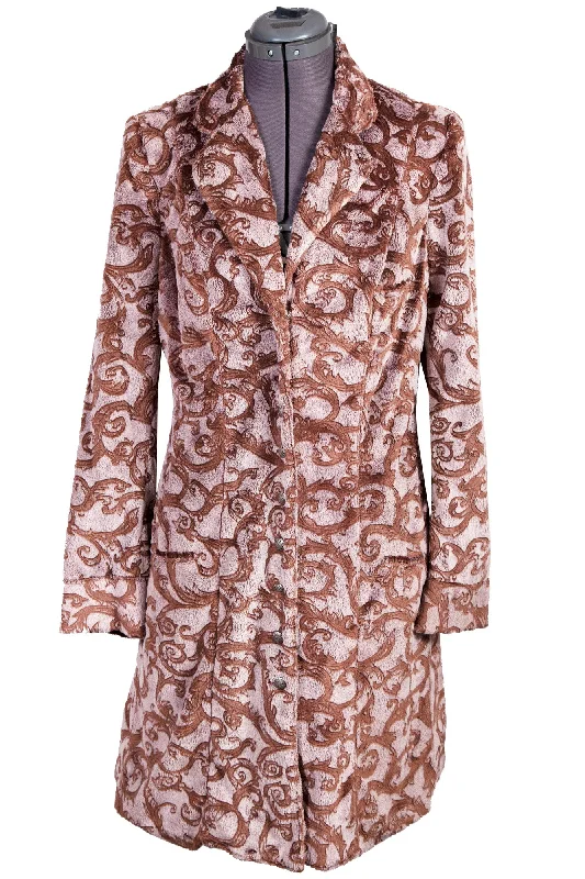 Scully Womens Brown Polyester Jacquard Jacket Faux Fur Jacket Real Fur Jacket Shearling Jacket Scully Womens Brown Polyester Jacquard Jacket Faux Fur Jacket Real Fur Jacket Shearling Jacket