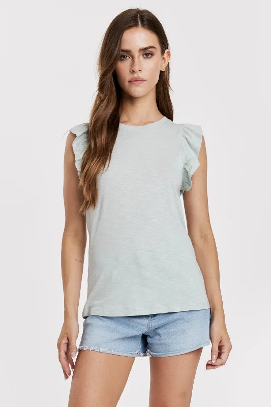 North Tank | Green v-neck tank top