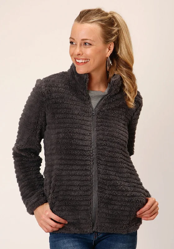 Roper Womens Faux Mink Grey 100% Polyester Fleece Jacket Mesh Jacket Canvas Jacket Denim Jacket Roper Womens Faux Mink Grey 100% Polyester Fleece Jacket Mesh Jacket Canvas Jacket Denim Jacket
