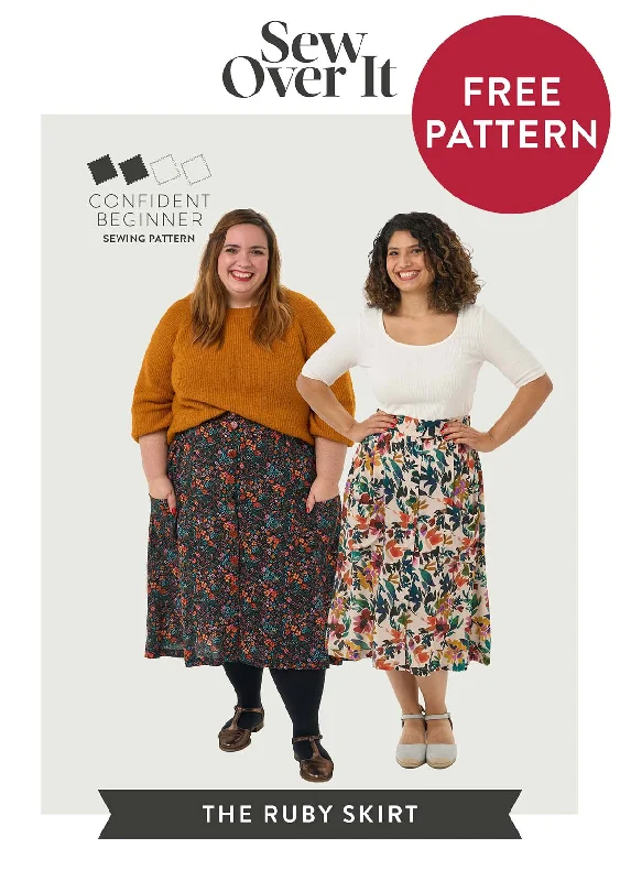 Ruby Skirt PDF Sewing Pattern breathable skirt fabric