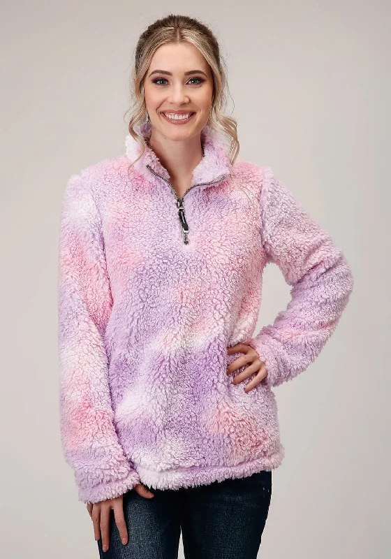 Roper Womens Purple Polyester Polar Fleece Tie Dye Jacket Belted Jacket Elasticated Jacket Padded Jacket Roper Womens Purple Polyester Polar Fleece Tie Dye Jacket Belted Jacket Elasticated Jacket Padded Jacket