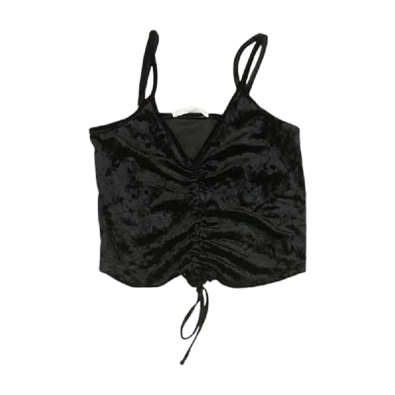 Black Solid Tank bright tank top