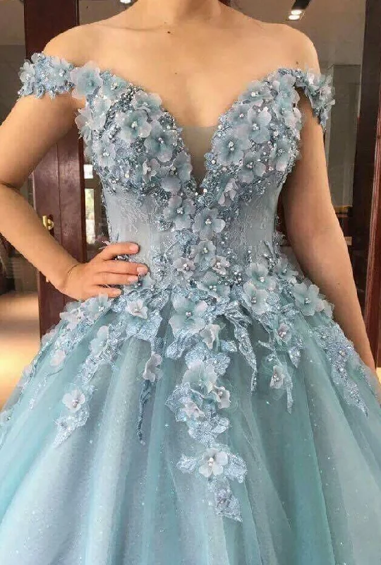 Puffy Off the Shoulder Tulle Floor Length Prom Dress with Flowers, Party Dress with Beads cg4951 Tunics Running lightweight Puffy Off the Shoulder Tulle Floor Length Prom Dress with Flowers, Party Dress with Beads cg4951 Tunics Running lightweight
