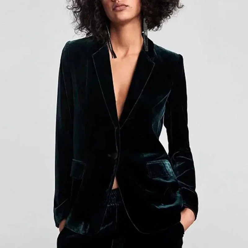 1-Button Velvet Blazer Women - Suit Jacket One-Shoulder Jacket Off-the-Shoulder Jacket Asymmetrical Jacket 1-Button Velvet Blazer Women - Suit Jacket One-Shoulder Jacket Off-the-Shoulder Jacket Asymmetrical Jacket