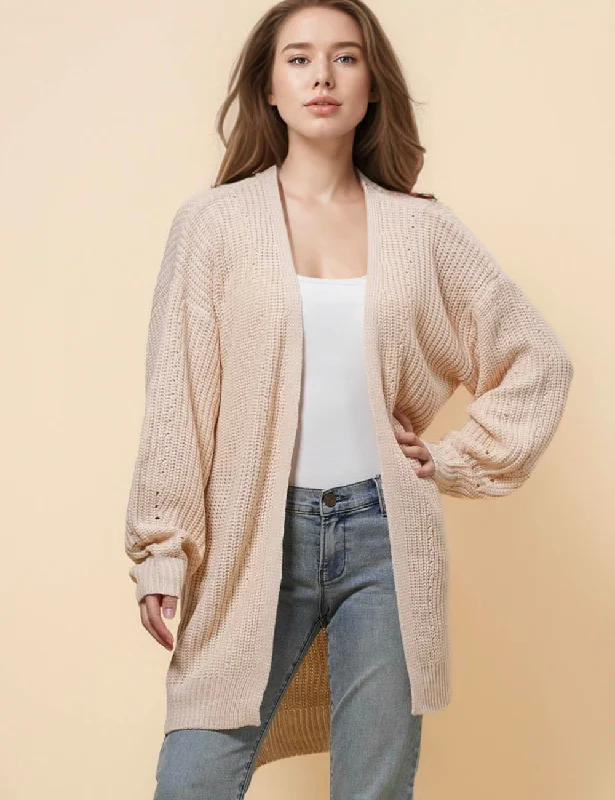 Ladies Solid Color Open Front Cardigan SKT41210 Chenille Blend Fleece Blend Nylon Blend Ladies Solid Color Open Front Cardigan SKT41210 Chenille Blend Fleece Blend Nylon Blend