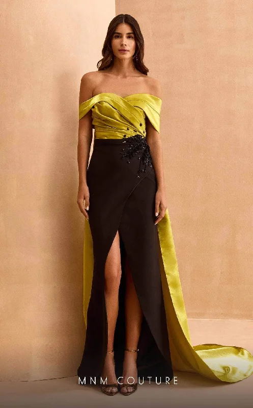 MNM Couture V07441 - Wrap Skirt Sweetheart Evening Gown velvet skirt luxurious