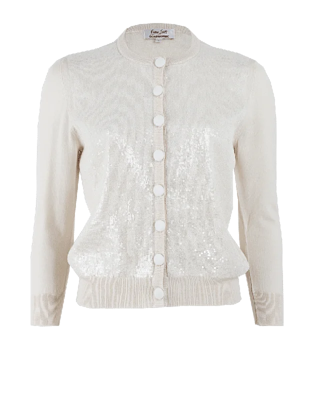 Mini Sequin Cardigan Sequined Glittery Shiny