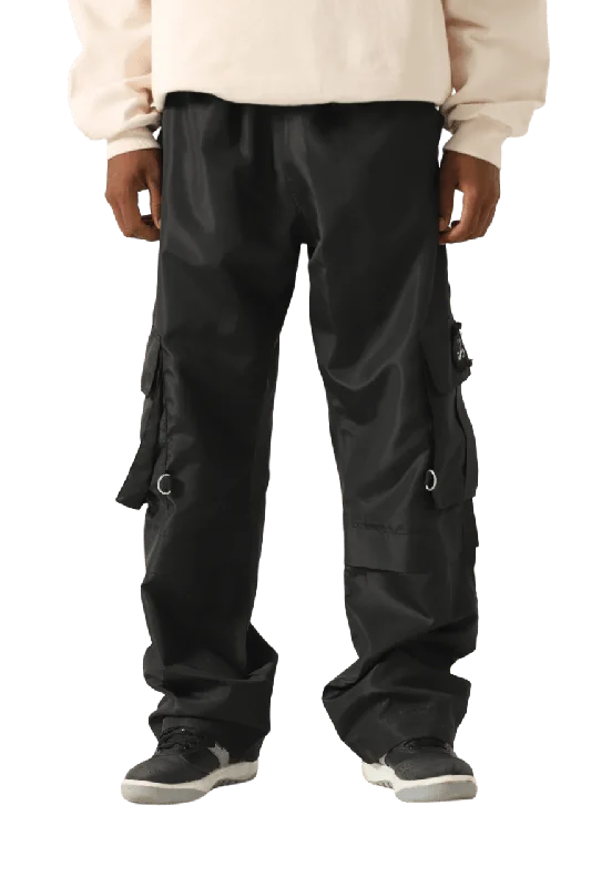 nylon patch logo cargo pants Chic Checkered Pants