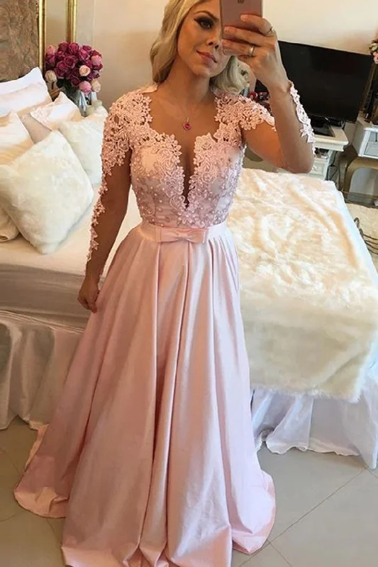Charming Prom Dress,Elegant Prom Dress,Long Sleeve Eveing Dress with Pearls,Long Party Dress cg6246 Tunics Bridal satin Charming Prom Dress,Elegant Prom Dress,Long Sleeve Eveing Dress with Pearls,Long Party Dress cg6246 Tunics Bridal satin