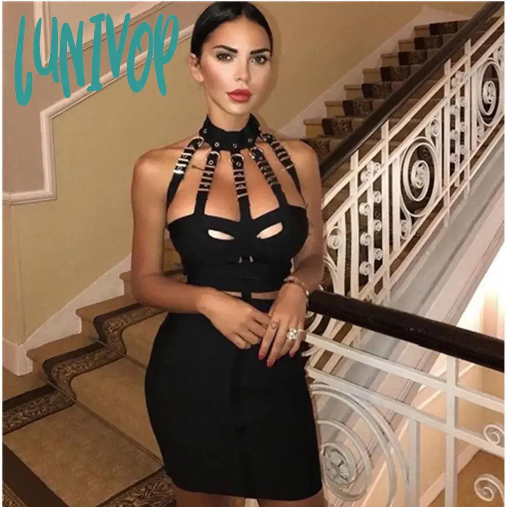 Lunivop Summer Style Sexy Hollow Out Button Bandage Dress Fashion Party Dress Vestido Tunics Chic fashionable Lunivop Summer Style Sexy Hollow Out Button Bandage Dress Fashion Party Dress Vestido Tunics Chic fashionable
