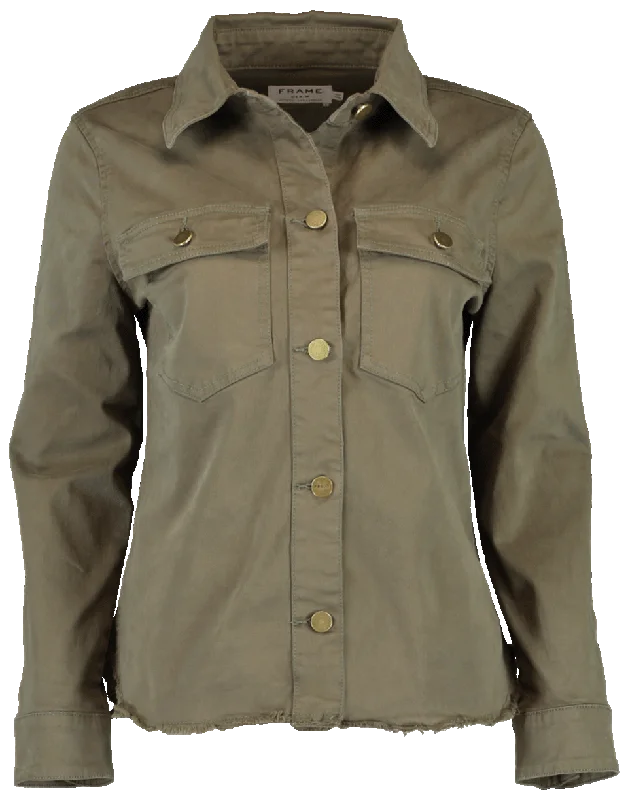 Raw Shirt Jacket Insulated Jacket Fitted Jacket Loose Jacket