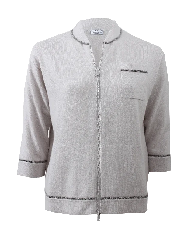 Monili Pocket Cardigan Seamless Knitted Crochet