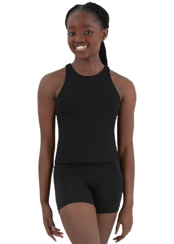 Microfiber Racerback Tank Top (Black) glitter tank top