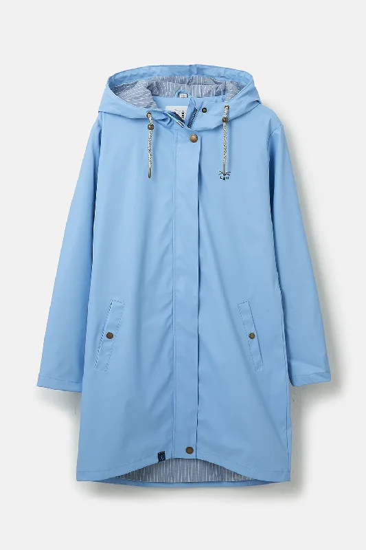 LIGHTHOUSE LONG BOWLINE JACKET - BLUEBELL Cotton Fabric Linen Fabric Terry Fabric