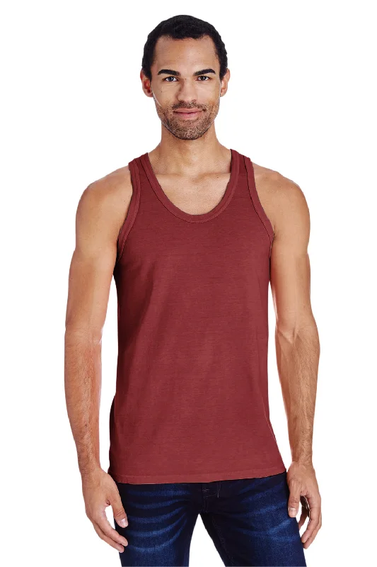 ComfortWash By Hanes Mens Tank Top - Cayenne Red print tank top