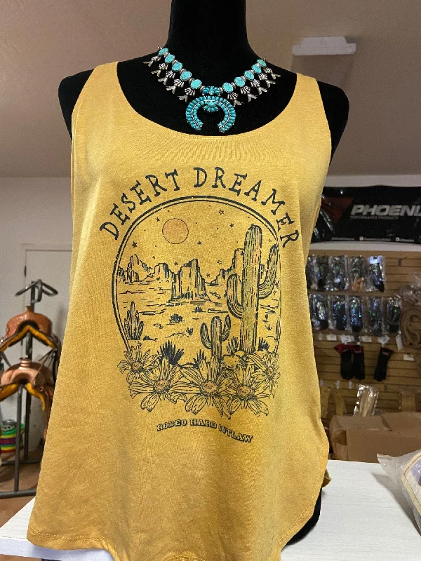 Desert Dreamer Western Graphic Tank Top gym tank top