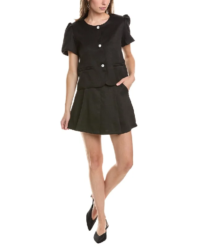 Femme Society Top & Skirt Set breathable skirt fabric