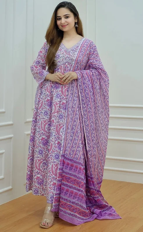 Women's Pink Printed Pure Cotton Kurta And Pant Set - Alvami Relaxed High-Waist Trousers Women's Pink Printed Pure Cotton Kurta And Pant Set - Alvami Relaxed High-Waist Trousers