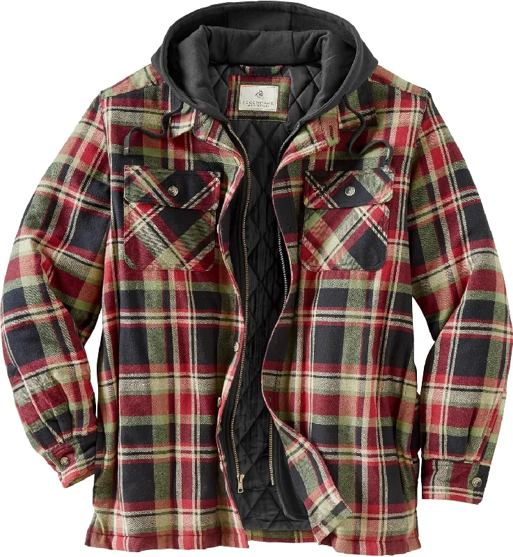 Legendary Whitetails Men's Maplewood Hooded Shirt Jacket Cotton Fabric Linen Fabric Terry Fabric Legendary Whitetails Men's Maplewood Hooded Shirt Jacket Cotton Fabric Linen Fabric Terry Fabric