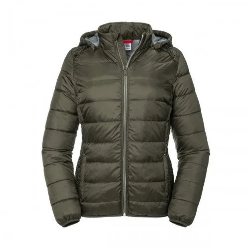 Russell Womens/Ladies Nano Hooded Jacket One-Shoulder Jacket Off-the-Shoulder Jacket Asymmetrical Jacket Russell Womens/Ladies Nano Hooded Jacket One-Shoulder Jacket Off-the-Shoulder Jacket Asymmetrical Jacket